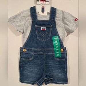 Levi's Blue Denim Overalls for Baby